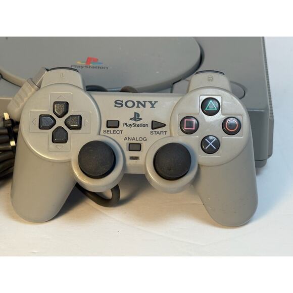 Sony PlayStation 1 PS1 SCPH-1001 Console + Controller & 2 Games - Tested/Works - Picture 4 of 9